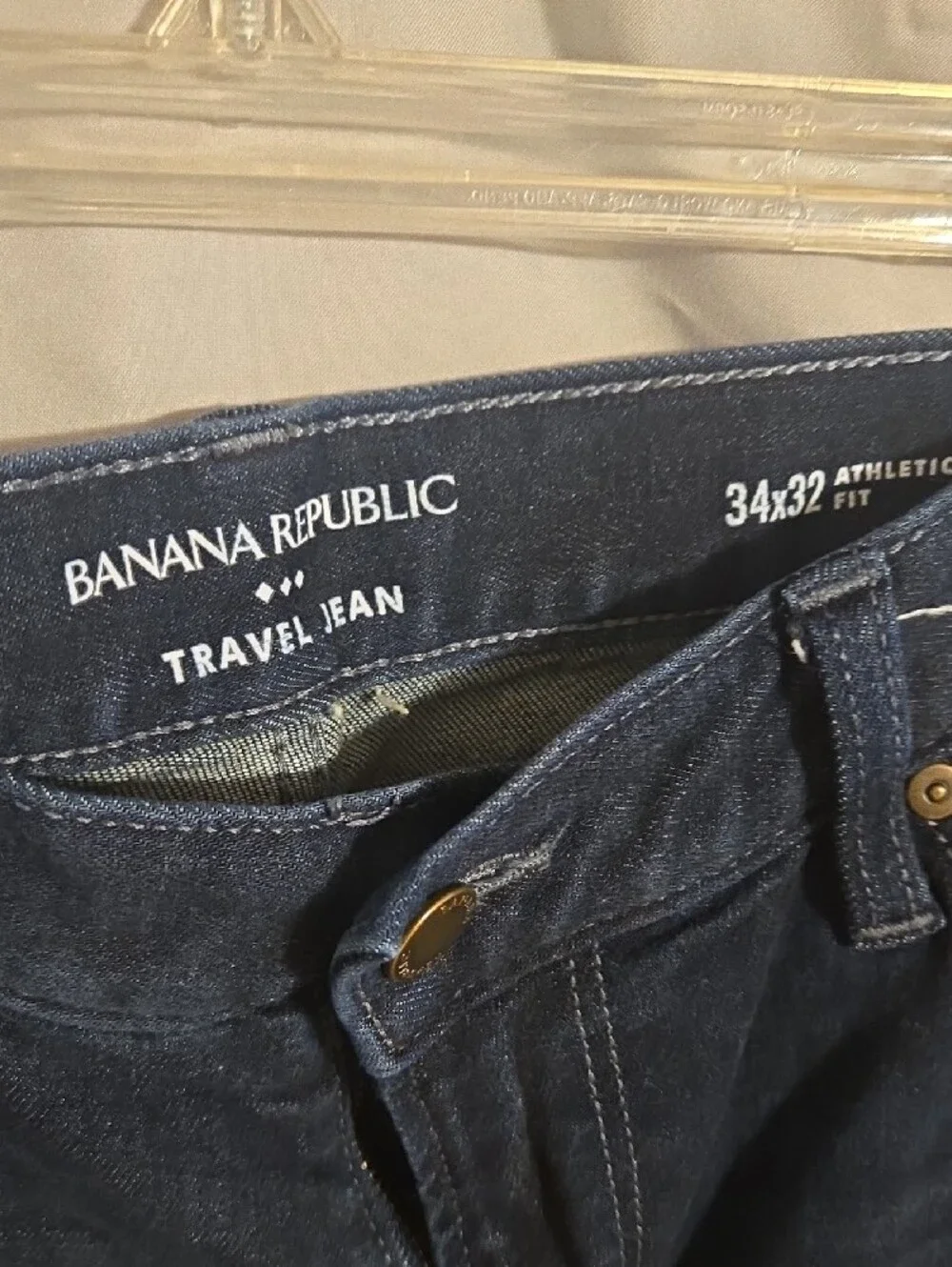 Banana Republic Men's Dark Navy Slim Jeans Size 34x32